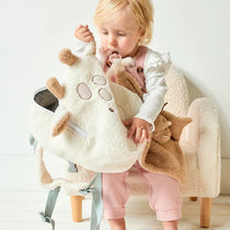 Nattou rucsac copii mici 12m+ Teddy Girafa Ecru