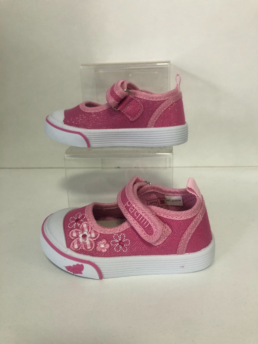 Padini tenisi fete decupati 26-31 Pink cu floricele