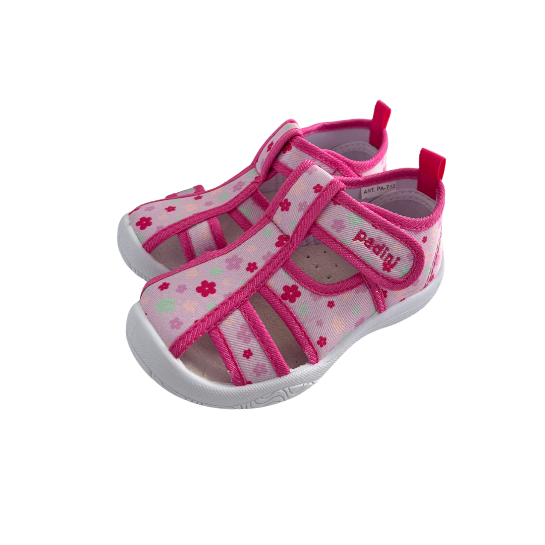 Padini tenisi fete decupati 25-30 Fuchsia cu floreicele Imagine principală a produsului