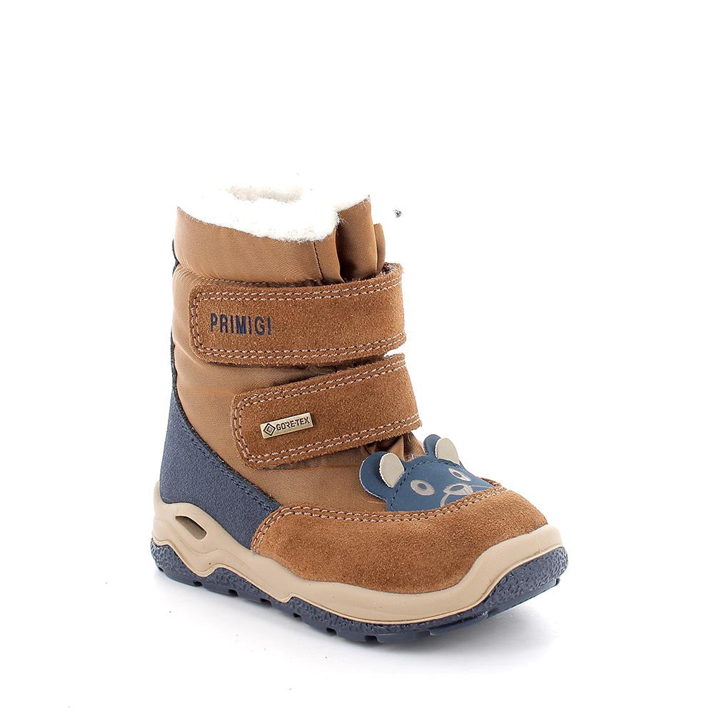 Primigi cizme baieti imblanite GORE-TEX 19-24 Cuoio/Blu