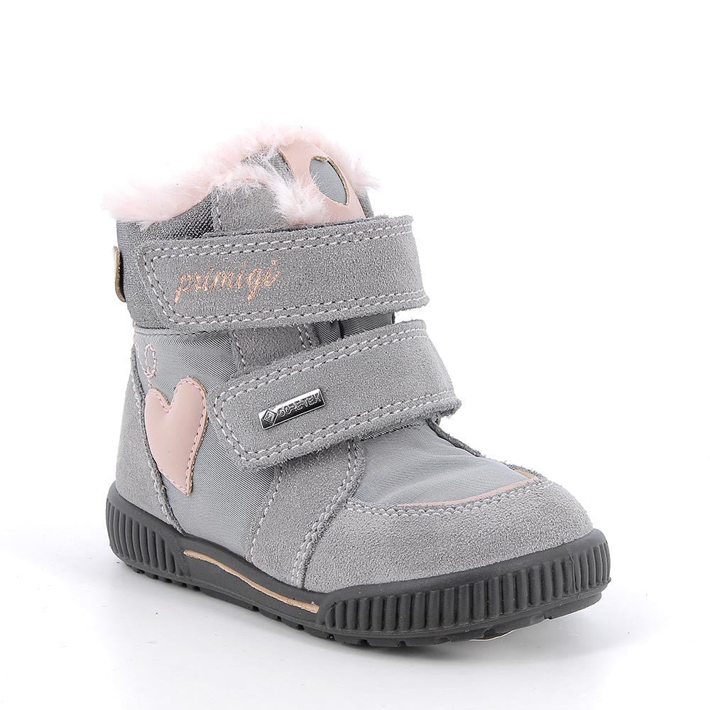 Primigi ghete fete imblanite GORE-TEX 19-25 Techno Grigio cu inimioara Imagine principală a produsului