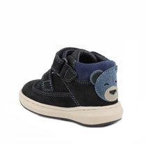 Primigi pantofi baieti 18-25 Nabuk Canyon Blu cu ursulet
