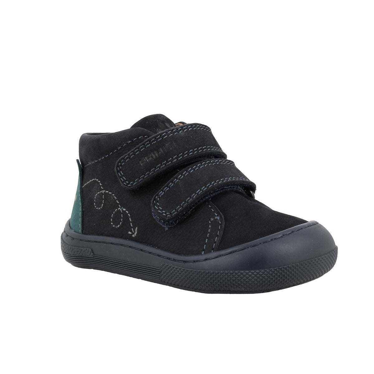 Primigi pantofi baieti Barefoot 20-25 Nabuk Canyon Blue cu ursulet