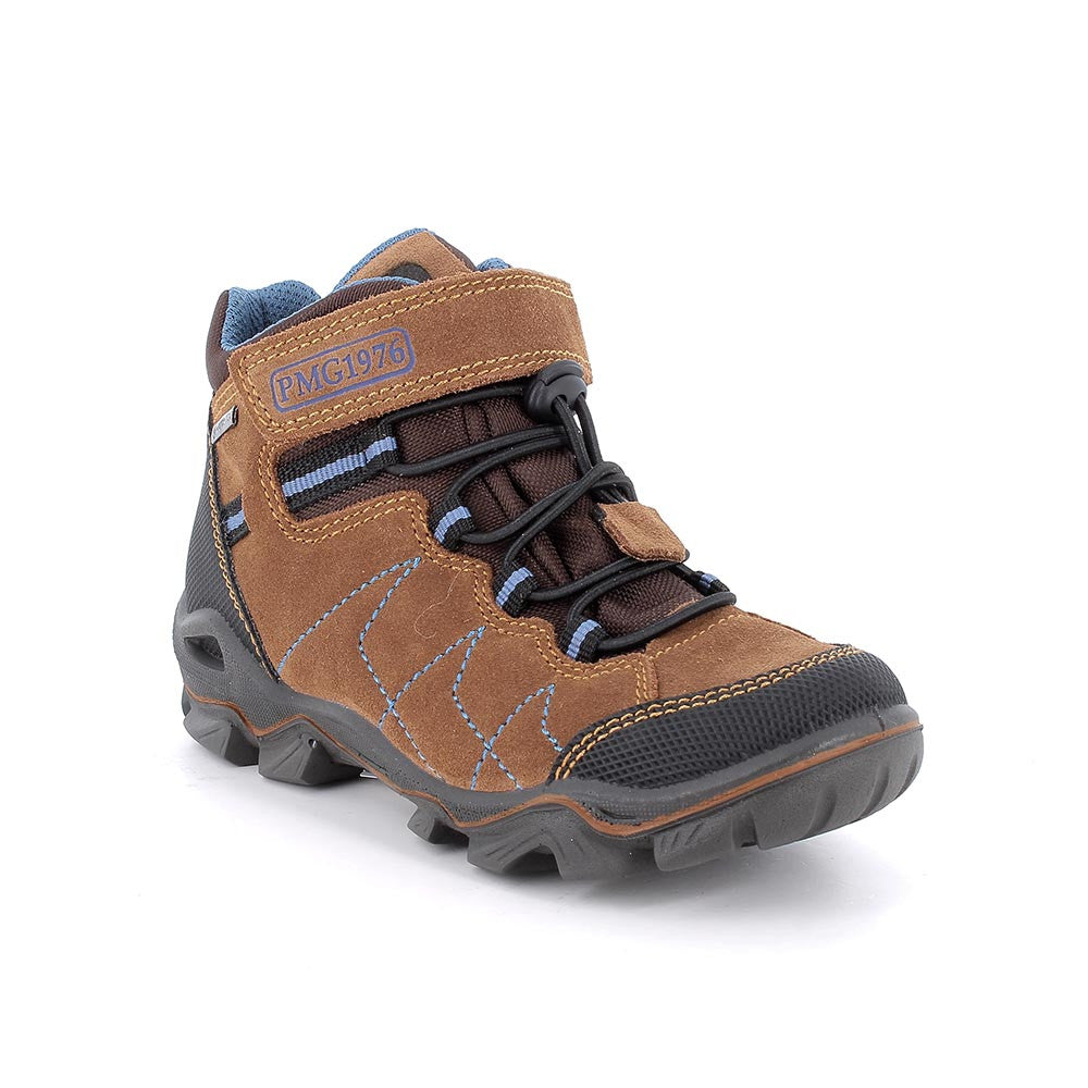 Primigi pantofi baieti cu siret elastic GORE-TEX 31-35 Scam Gomm Cuoio/Nero Imagine principală a produsului
