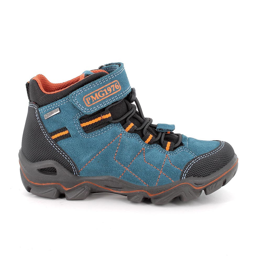 Primigi pantofi baieti cu siret rlastic GORE-TEX 26-30 Scamos Ottanio/Nero