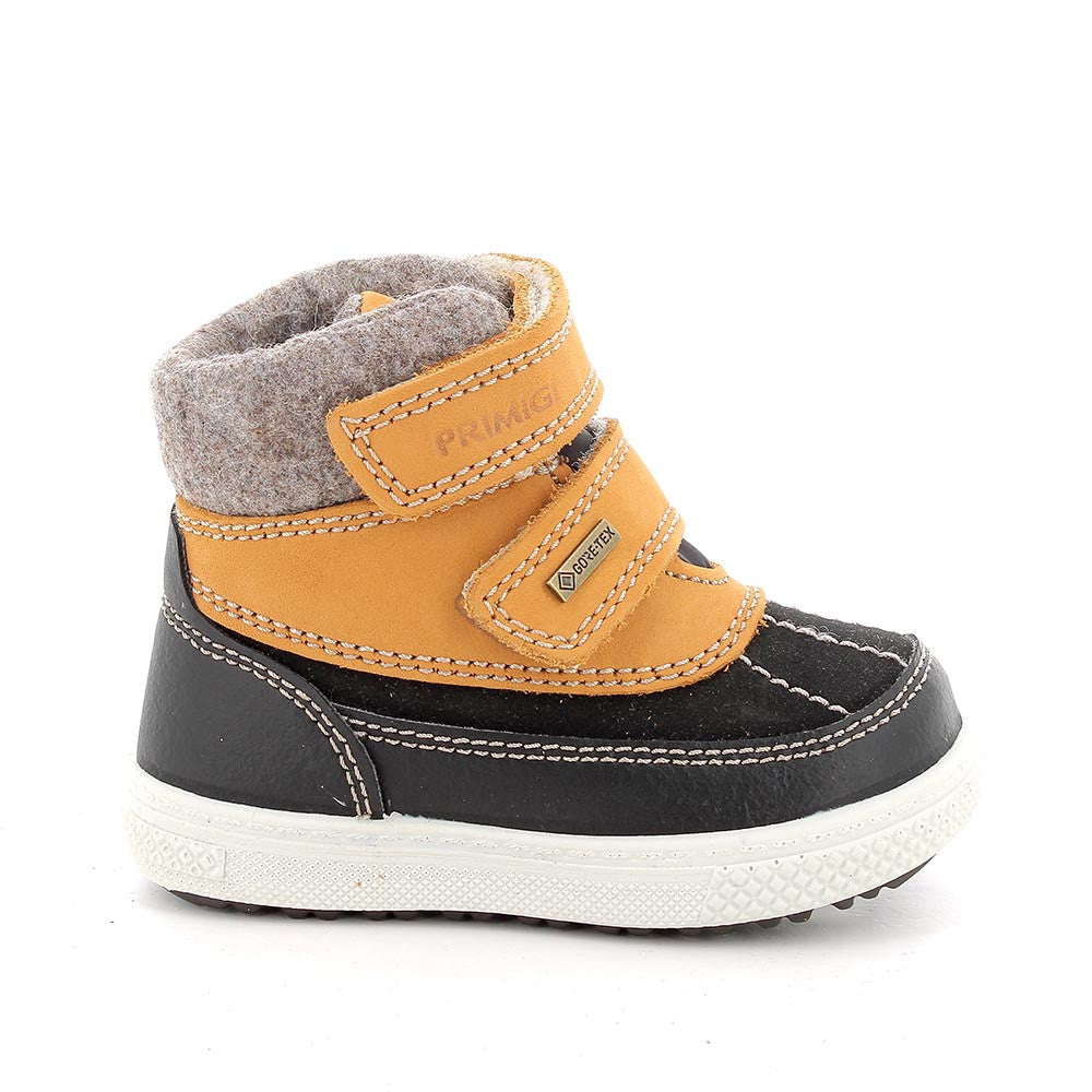 Primigi pantofi baieti GORE-TEX 20-24 Nabuk Gomma Senape/Nero Imagine secundară a produsului