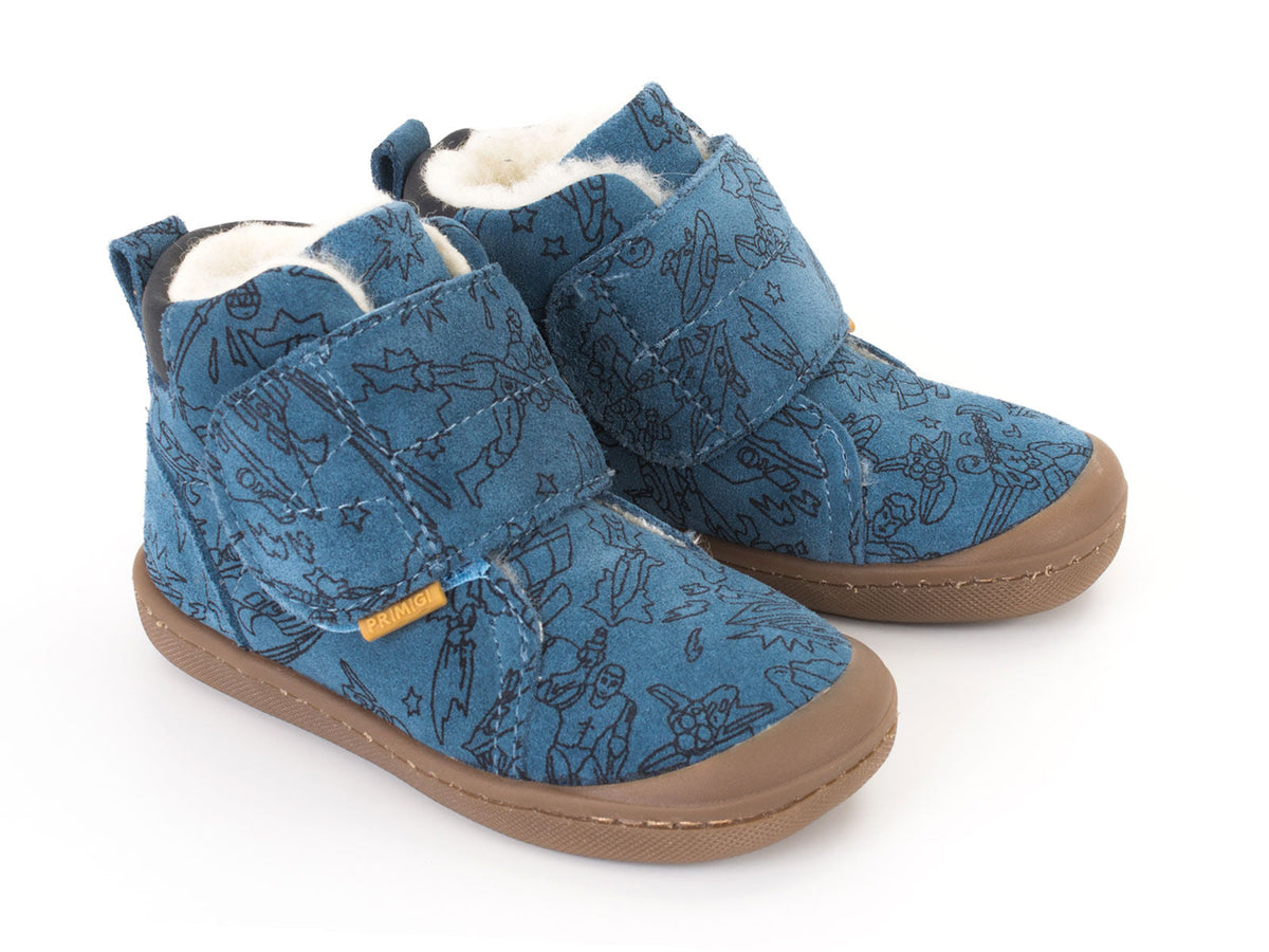 Primigi pantofi baieti imblanite Slim Fit 18-25 Scamosc Robot Jeans