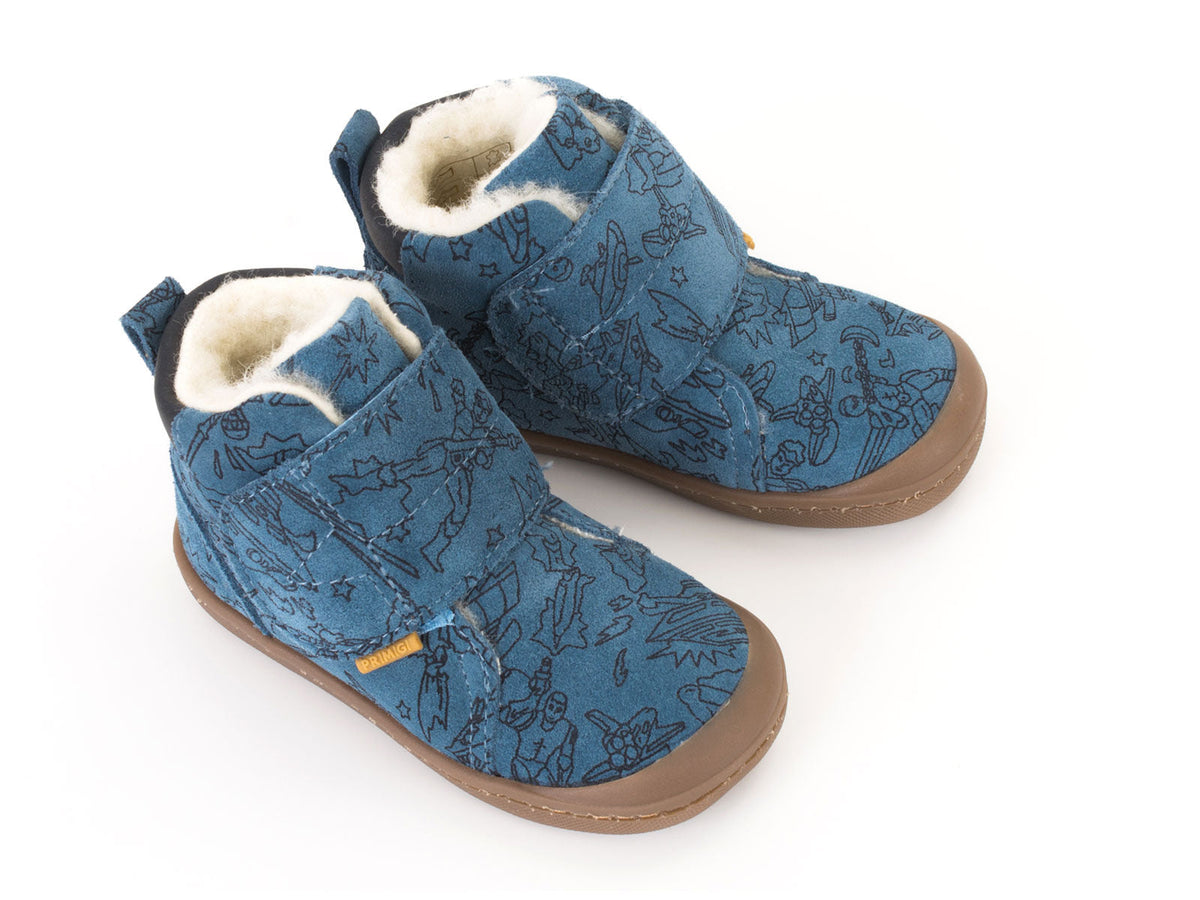 Primigi pantofi baieti imblanite Slim Fit 18-25 Scamosc Robot Jeans