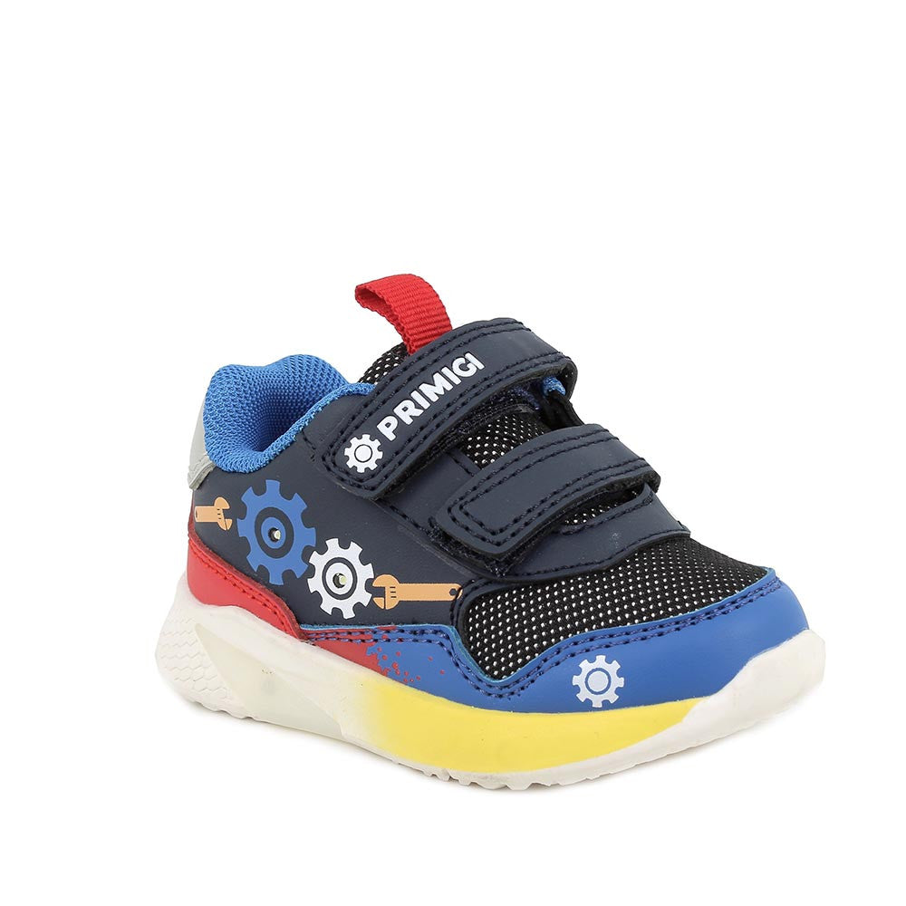 Primigi pantofi baieti sport cu LED 20-29 Navy/Grig cu unelte si rotite Imagine principală a produsului