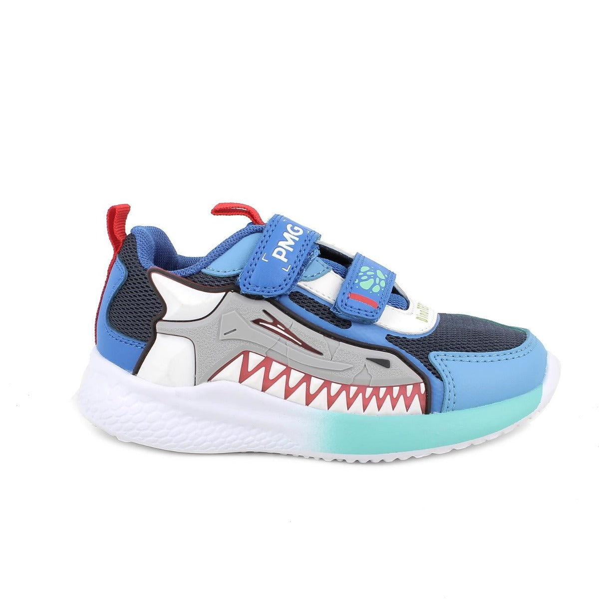 Primigi pantofi baieti sport cu LED 27-32 Navy-Grey-Sky Blue