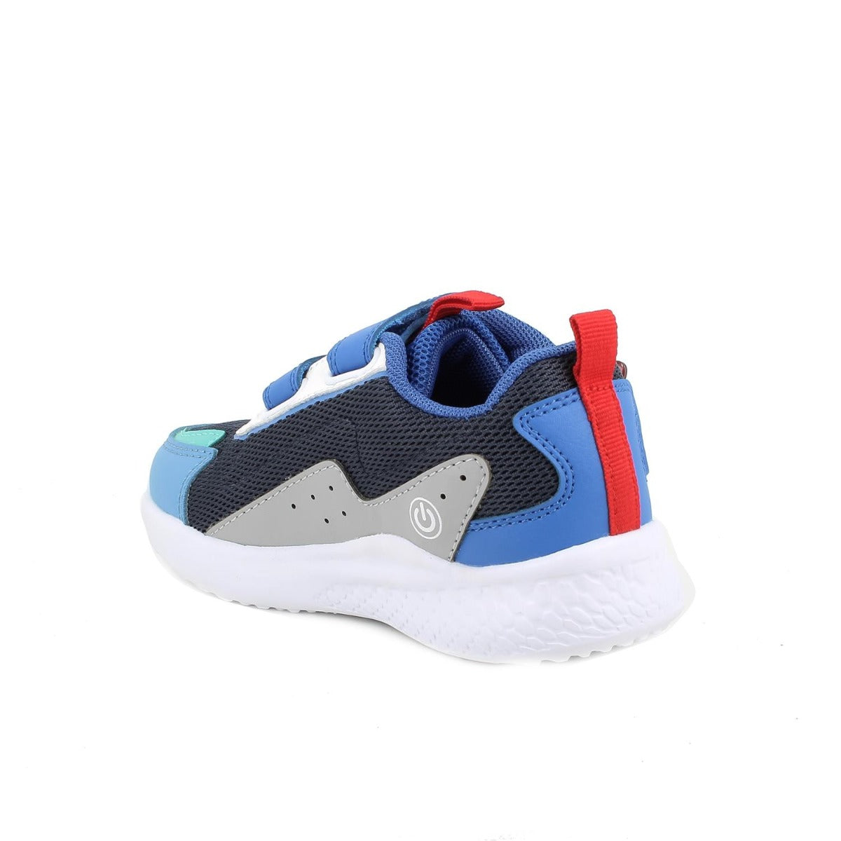 Primigi pantofi baieti sport cu LED 27-32 Navy-Grey-Sky Blue