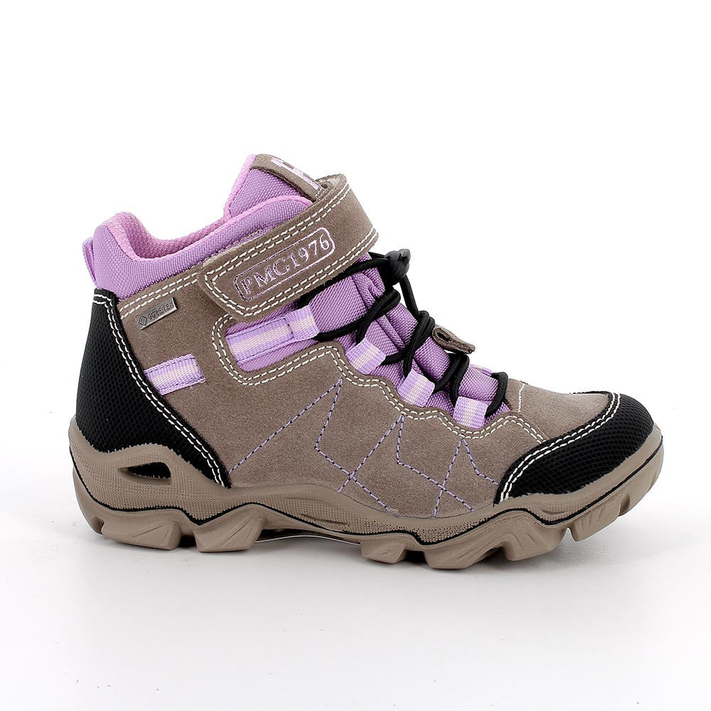 Primigi pantofi fete cu siret elastic GORE-TEX 31-35 Scam Gomm Marmot/Nero