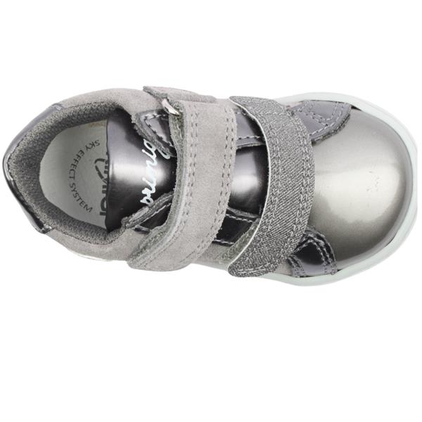 Primigi pantofi fetite 18-24 Gri-argintiu cu floare mare
