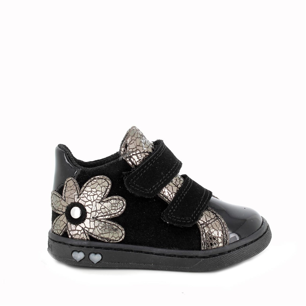 Primigi pantofi fetite 18-24 Negru cu floare mare Imagine principală a produsului