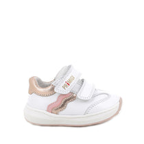 Primigi pantofi fetite 18-24 White cu dungi ondulate