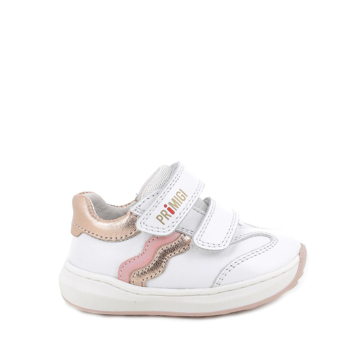 Primigi pantofi fetite 18-24 White cu dungi ondulate