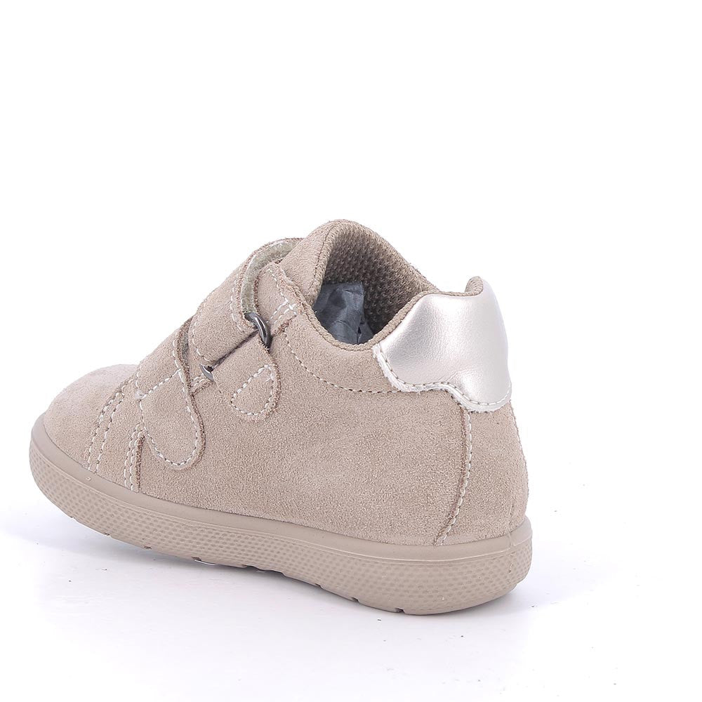 Primigi pantofi fetite GORE-TEX 19-24 Scamosciati Biscotto Beige cu inimioare