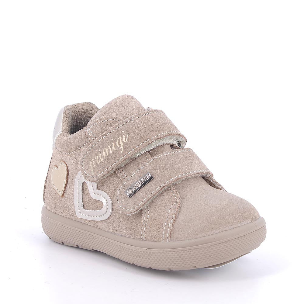 Primigi pantofi fetite GORE-TEX 19-24 Scamosciati Biscotto Beige cu inimioare Imagine principală a produsului