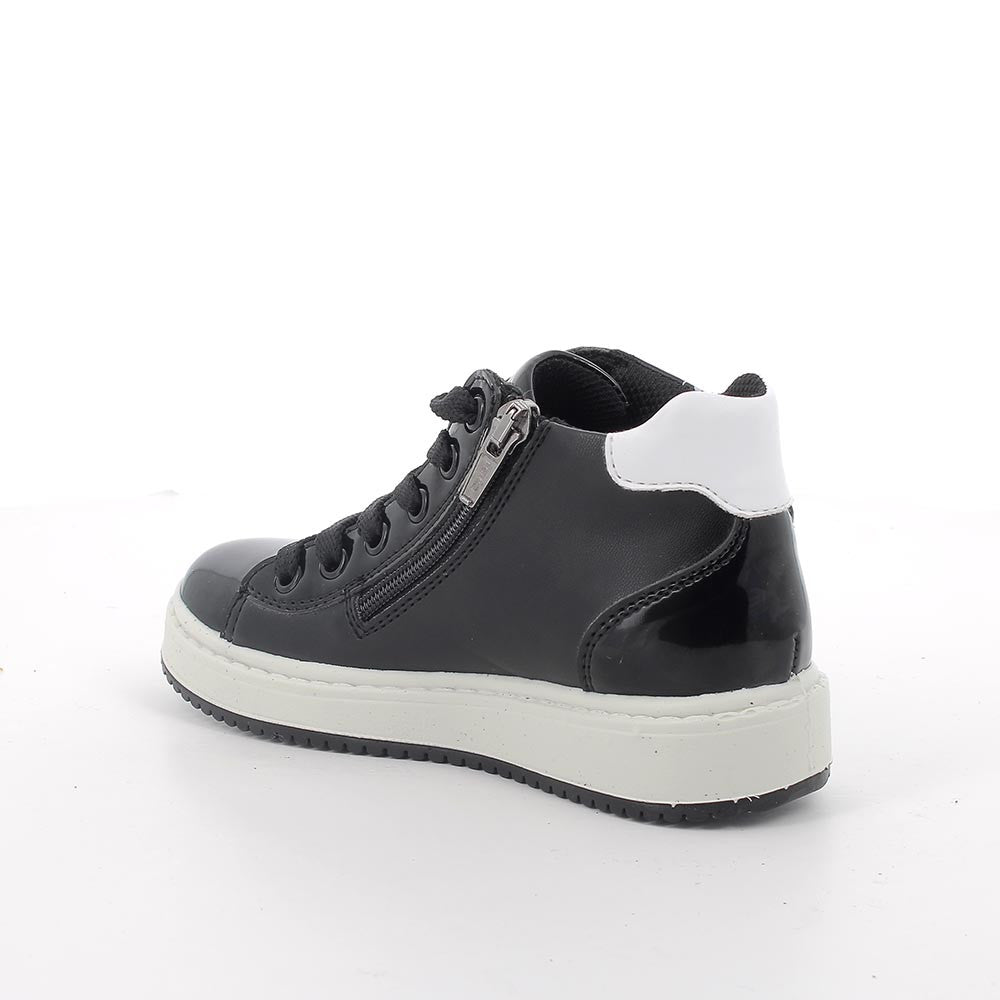 Primigi pantofi sport fete cu siret si fermoar 27-30 S.Nappa/S.Vern Nero