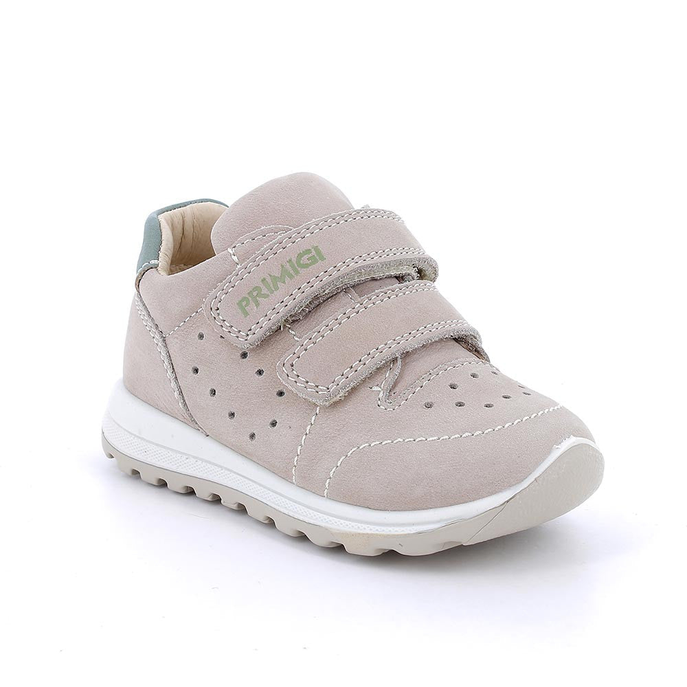 Primigi pantofi unisex Primii pasi  din piele 20-25 Nabuc Soft Pietra