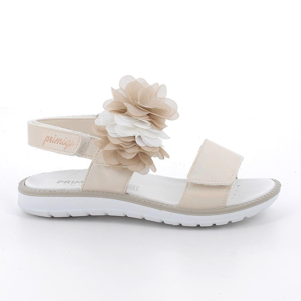 Primigi sandale fete 25-35 Beige cu flori tul Imagine secundară a produsului