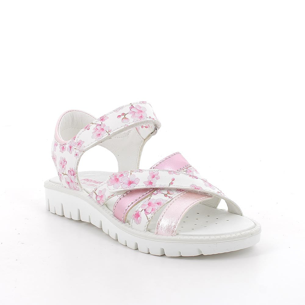 Primigi sandale fete 27-33 Bianco e Rosa cu floricele Imagine principală a produsului