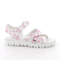 Primigi sandale fete 27-33 Bianco e Rosa cu floricele