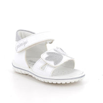 Primigi sandale fete Primii Pasi 18-25 Bianco con strap cu lalea