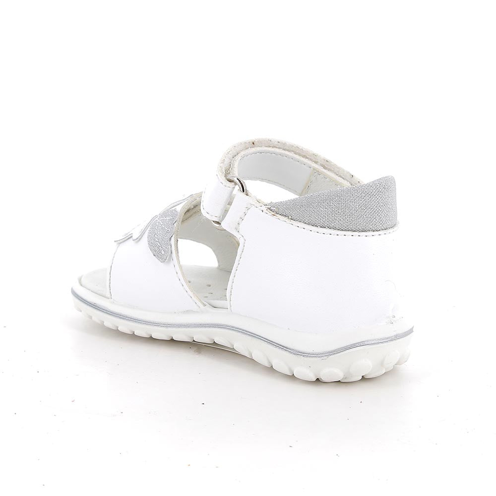 Primigi sandale fete Primii Pasi 18-25 Bianco con strap cu lalea