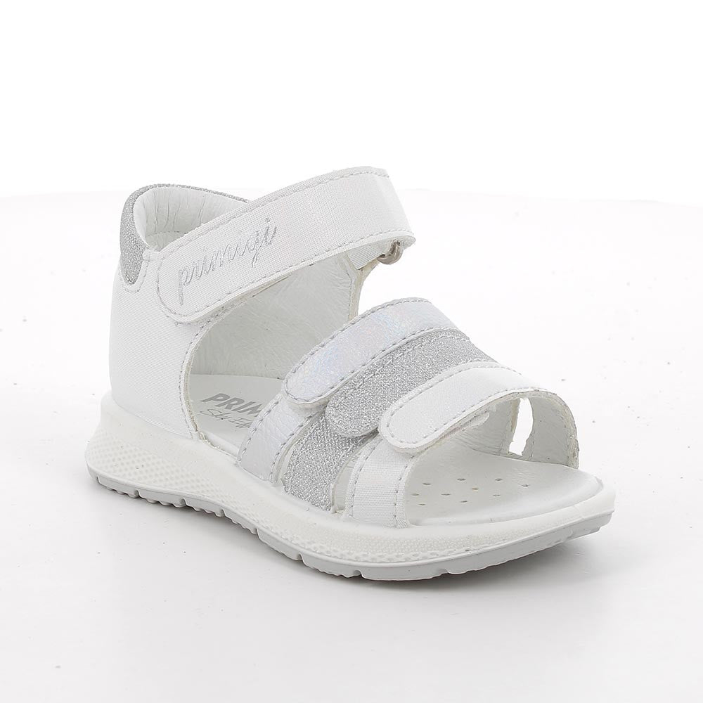 Primigi sandale fete Primii Pasi 20-29 Lux Bianco e argento Imagine principală a produsului