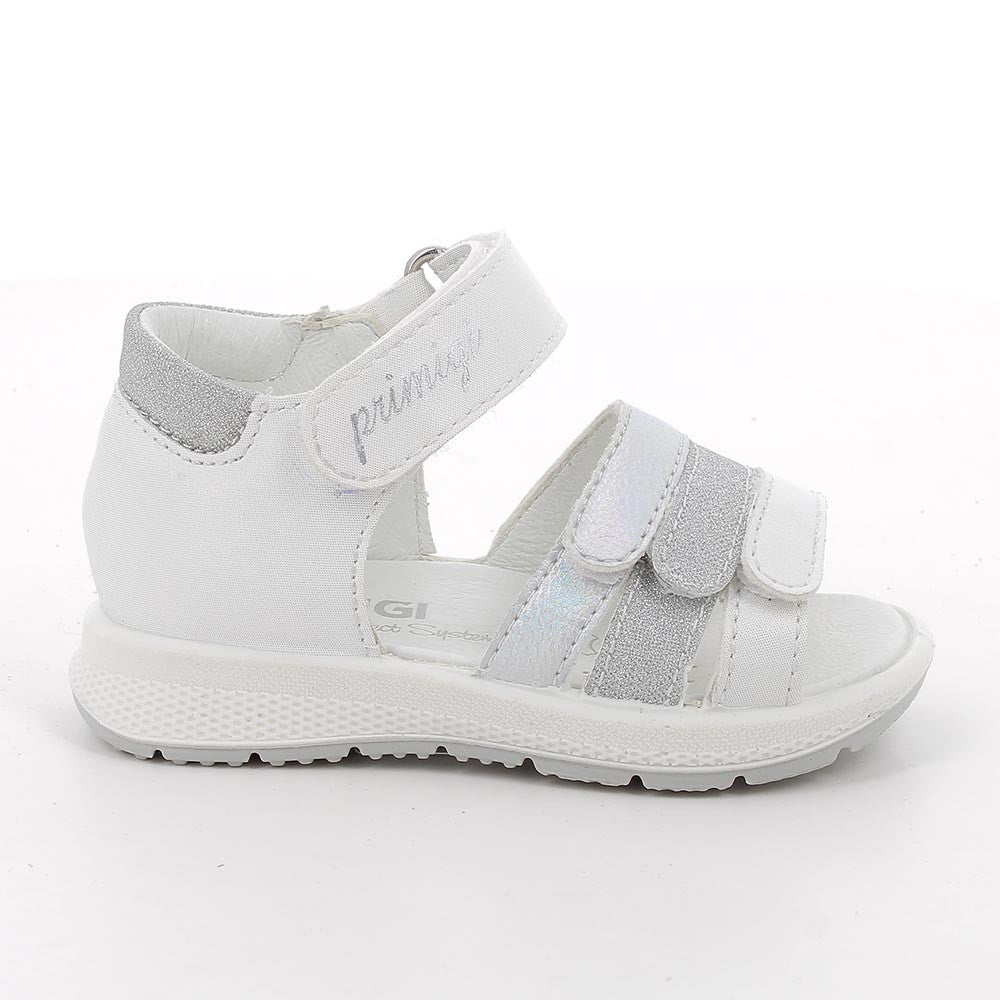Primigi sandale fete Primii Pasi 20-29 Lux Bianco e argento Imagine secundară a produsului