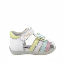 Primigi sandale fetite 18-24 White-Aquamarine-Pink cu fluturas