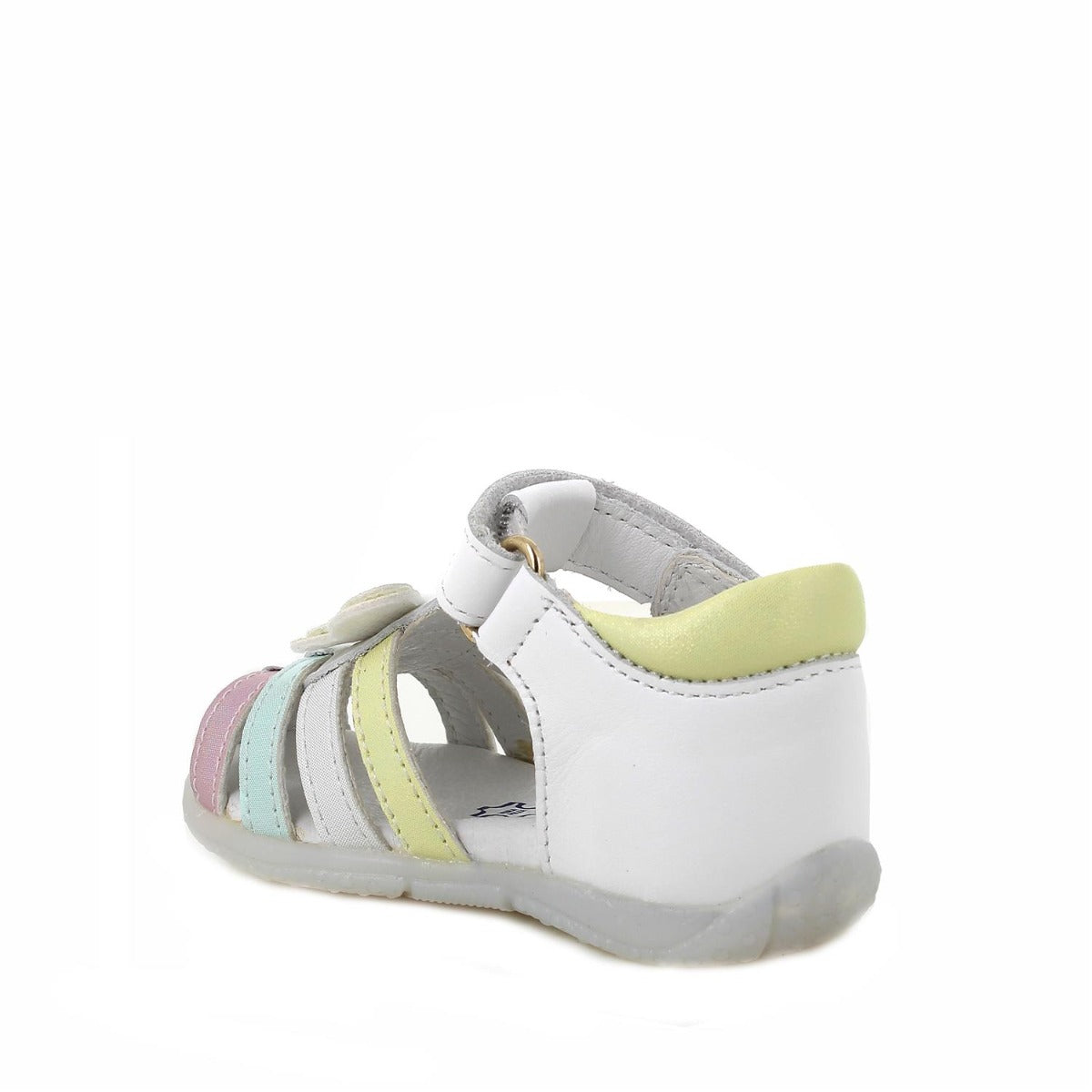 Primigi sandale fetite 18-24 White-Aquamarine-Pink cu fluturas