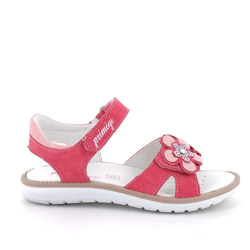 Primigi sandale fetite 25-30 Dark Red cu flori