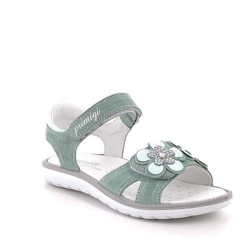 Primigi sandale fetite 36-37 Mint Green cu flori Imagine principală a produsului