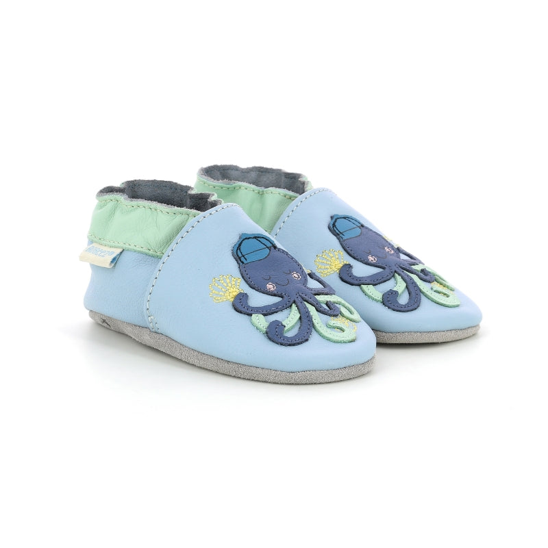 Robeez pantofi baieti Soft Solez 17-22, A Lot Of Arms Bleu Clair Imagine principală a produsului