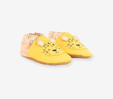 Robeez pantofi fetite Eco-Friendly 17-22, Leopardo jaune