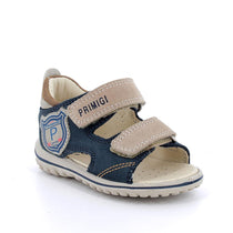 Primigi sandale baieti piele Primii Pasi 18-25 Blu e beige