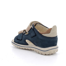 Primigi sandale baieti piele Primii Pasi 18-25 Blu e beige