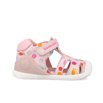 Biomecanics sandale fete Primii Pasi 18-25 Sauvage cotton cu cirese