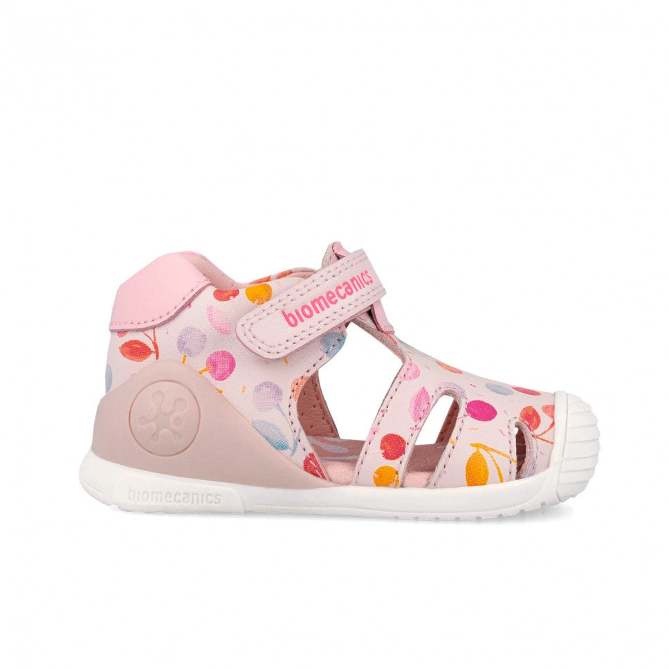 Biomecanics sandale fete Primii Pasi 18-25 Sauvage cotton cu cirese
