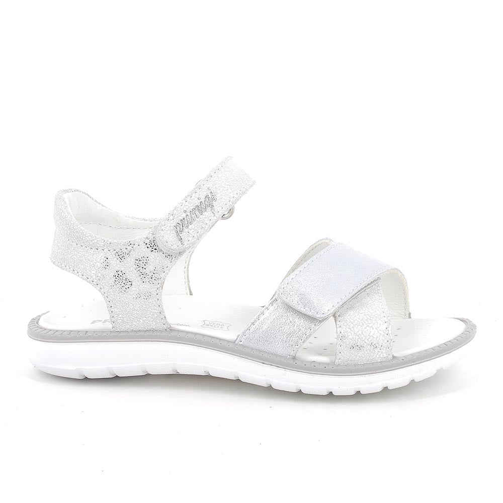 Primigi sandale fete cu piele 26-35 Argento e bianco Imagine secundară a produsului