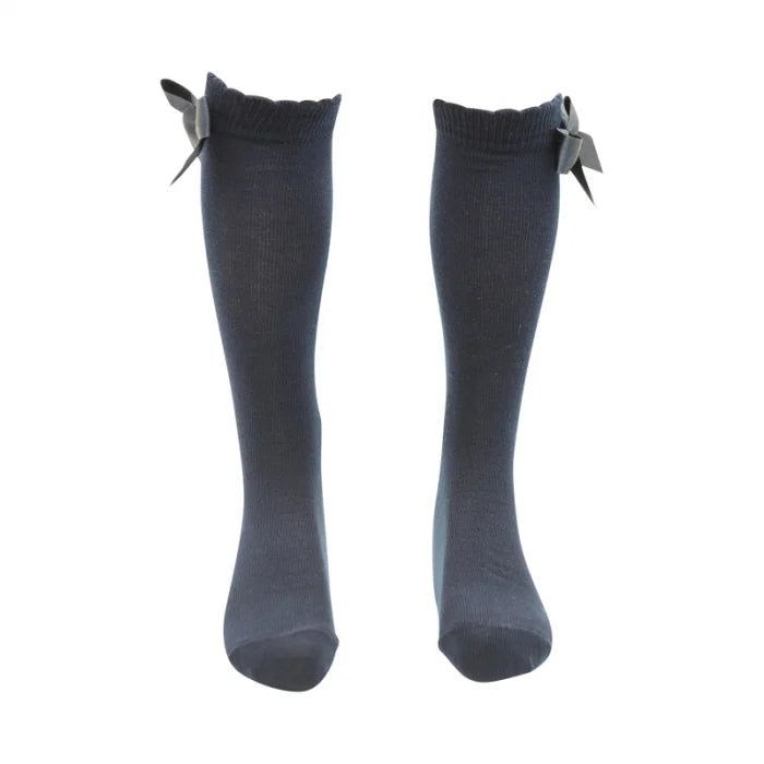 Milusie sosete fete 3/4 cu fundita 2-12 ani Blue