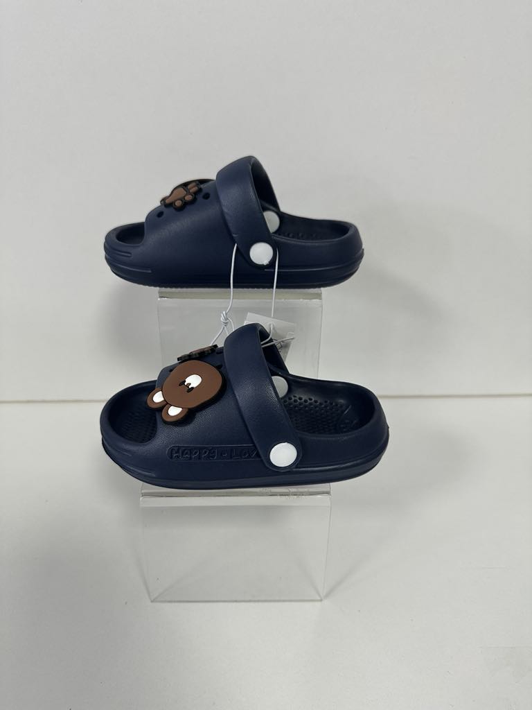Super Cool papuci baieti 18-23 Navy cu ursulet