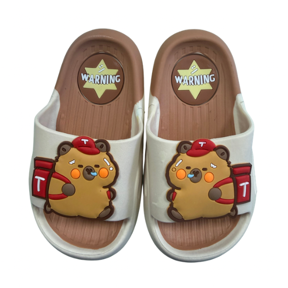 Super Cool papuci copii 24-29 Beige cu ursulet - 1 perechte Imagine secundară a produsului