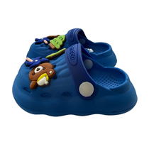 Super Cool papuci baieti tip saboti 18-29, Blue cu ursulet