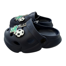 Super Cool papuci baieti tip saboti 24-35 Navy cu dino si minge