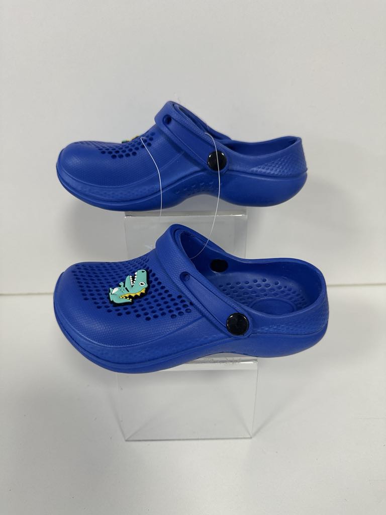 Super Cool papuci baieti tip saboti 26-35, Blue cu dino Imagine principală a produsului