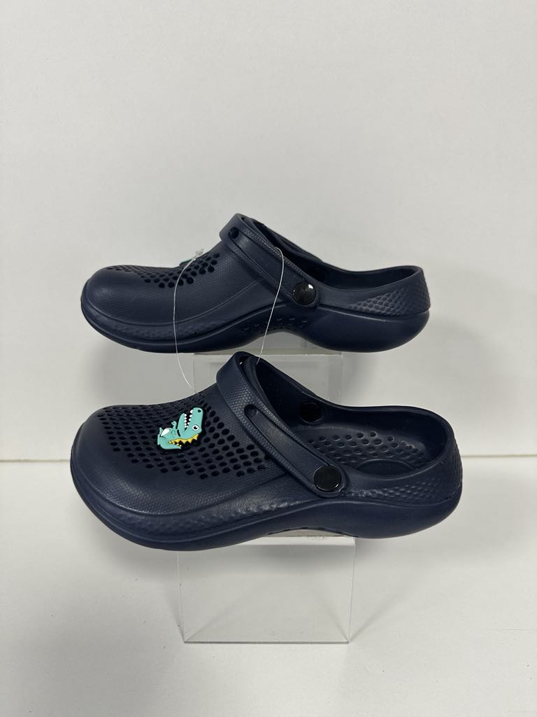 Super Cool papuci baieti tip saboti 26-35, Navy cu dino Imagine principală a produsului