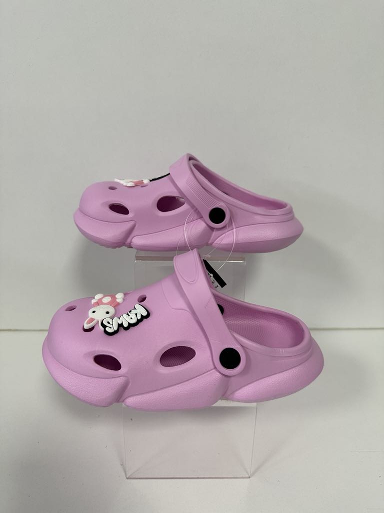 Super Cool papuci fete tip saboti 20-30, Pink cu iepuras